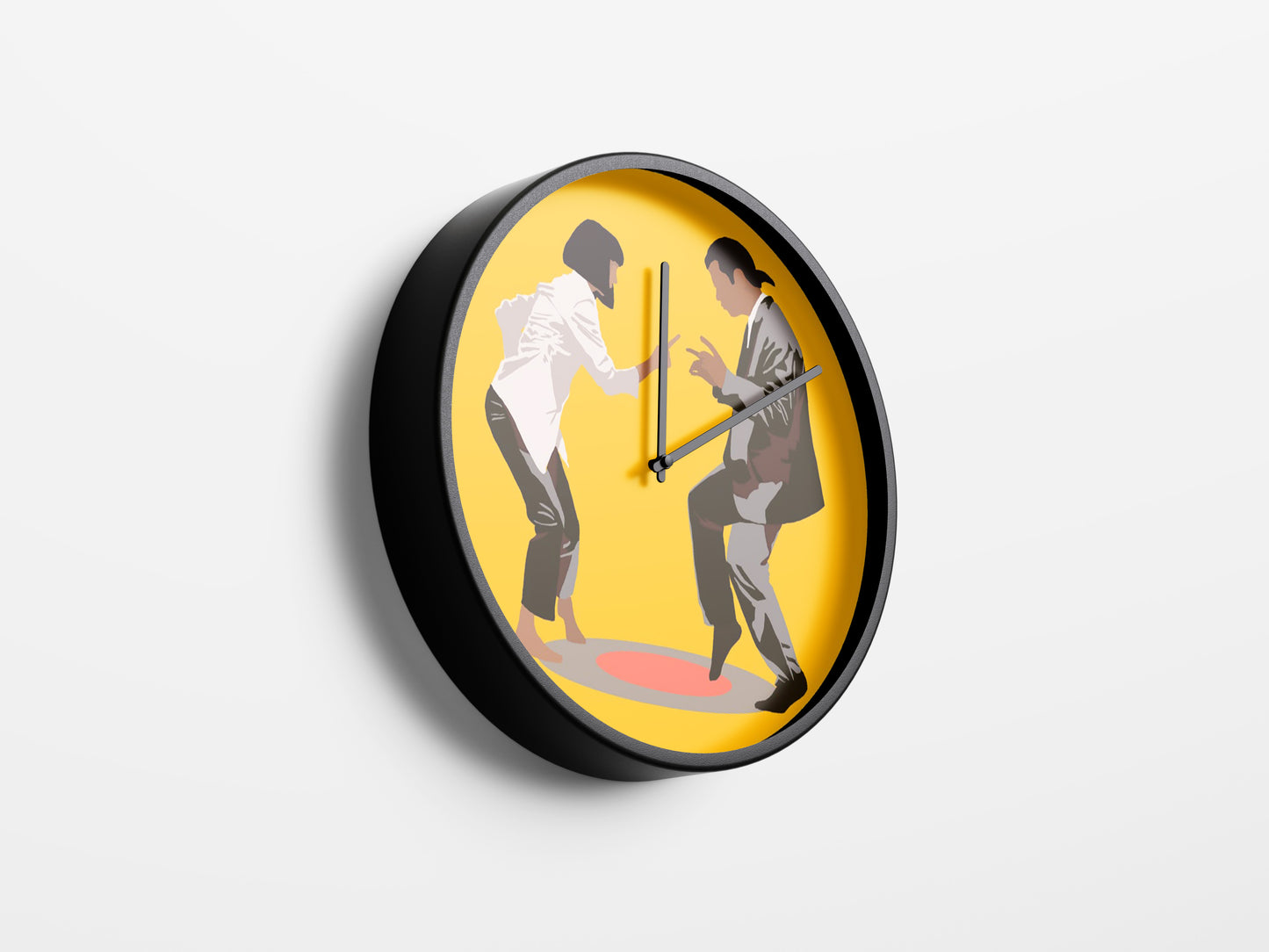 Pulp Fiction Dance Scene Wall Clock – Iconic Movie Art Decor