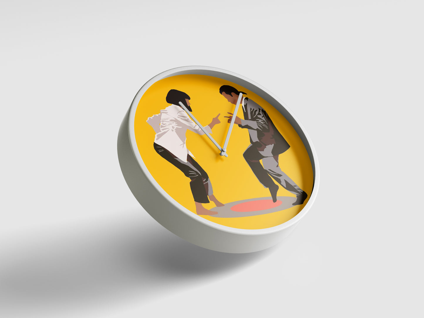 Pulp Fiction Dance Scene Wall Clock – Iconic Movie Art Decor