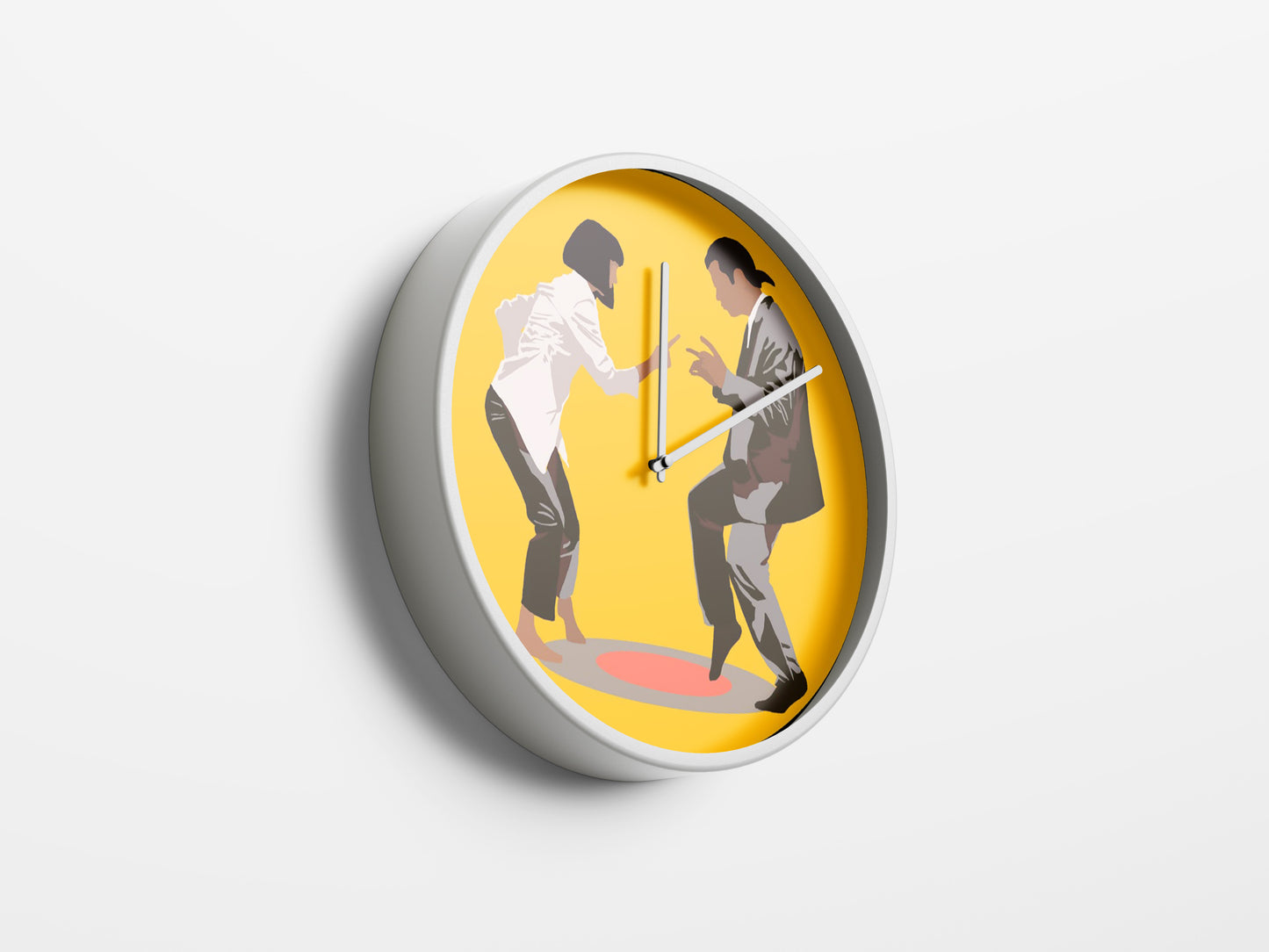 Pulp Fiction Dance Scene Wall Clock – Iconic Movie Art Decor