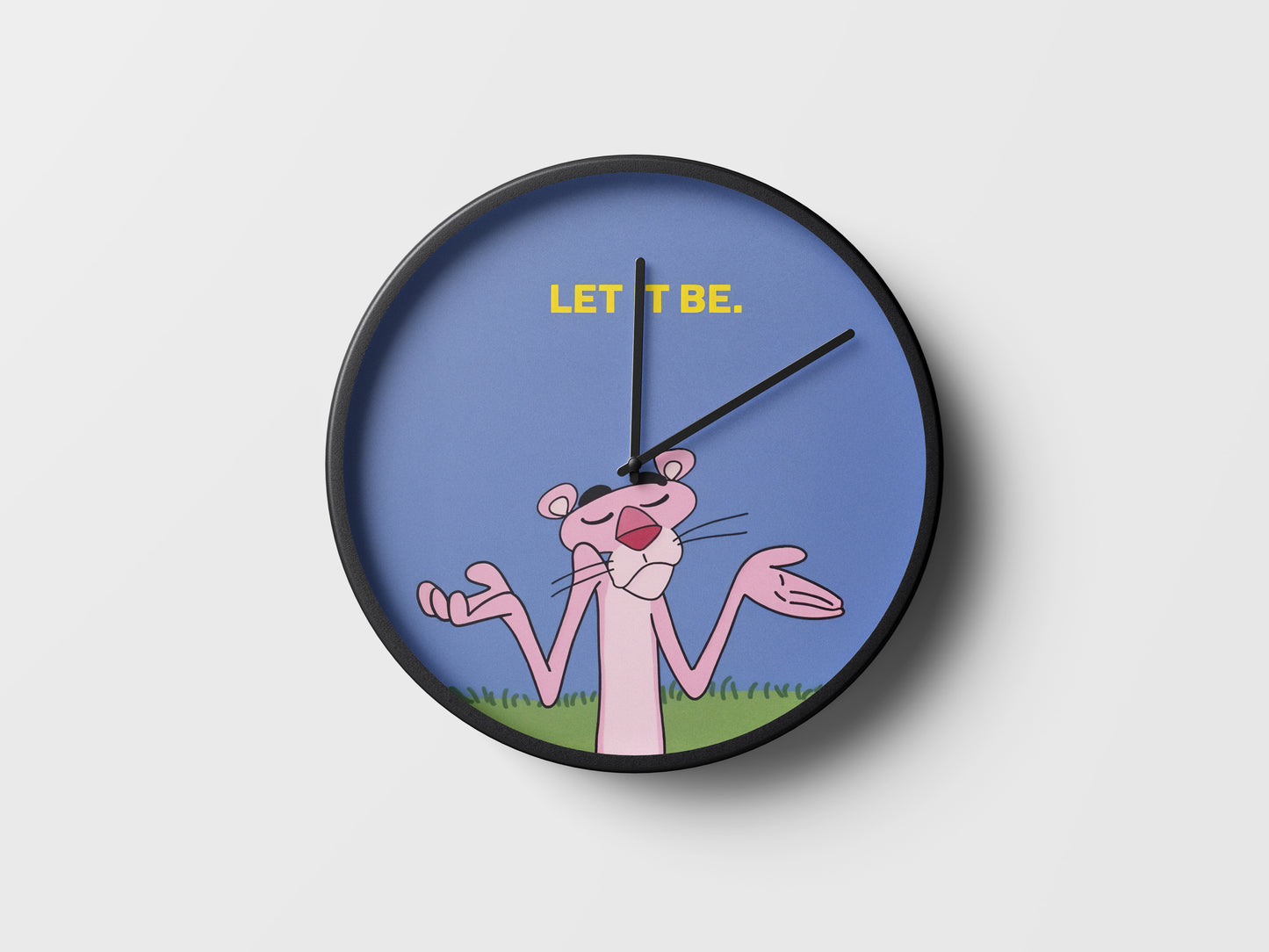 Pink Panther Let It Be Wall Clock – Retro Cartoon