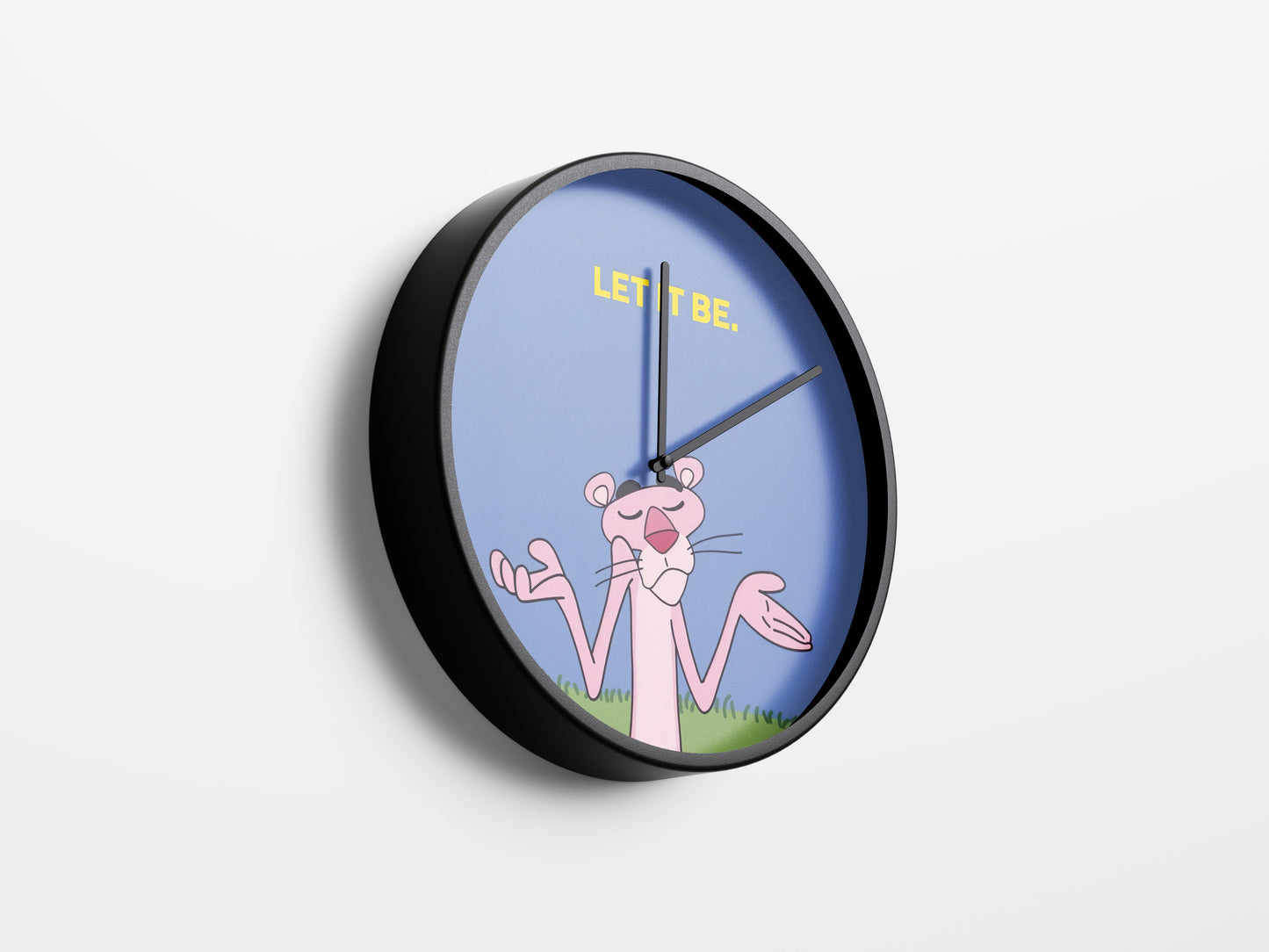 Pink Panther Let It Be Wall Clock – Retro Cartoon