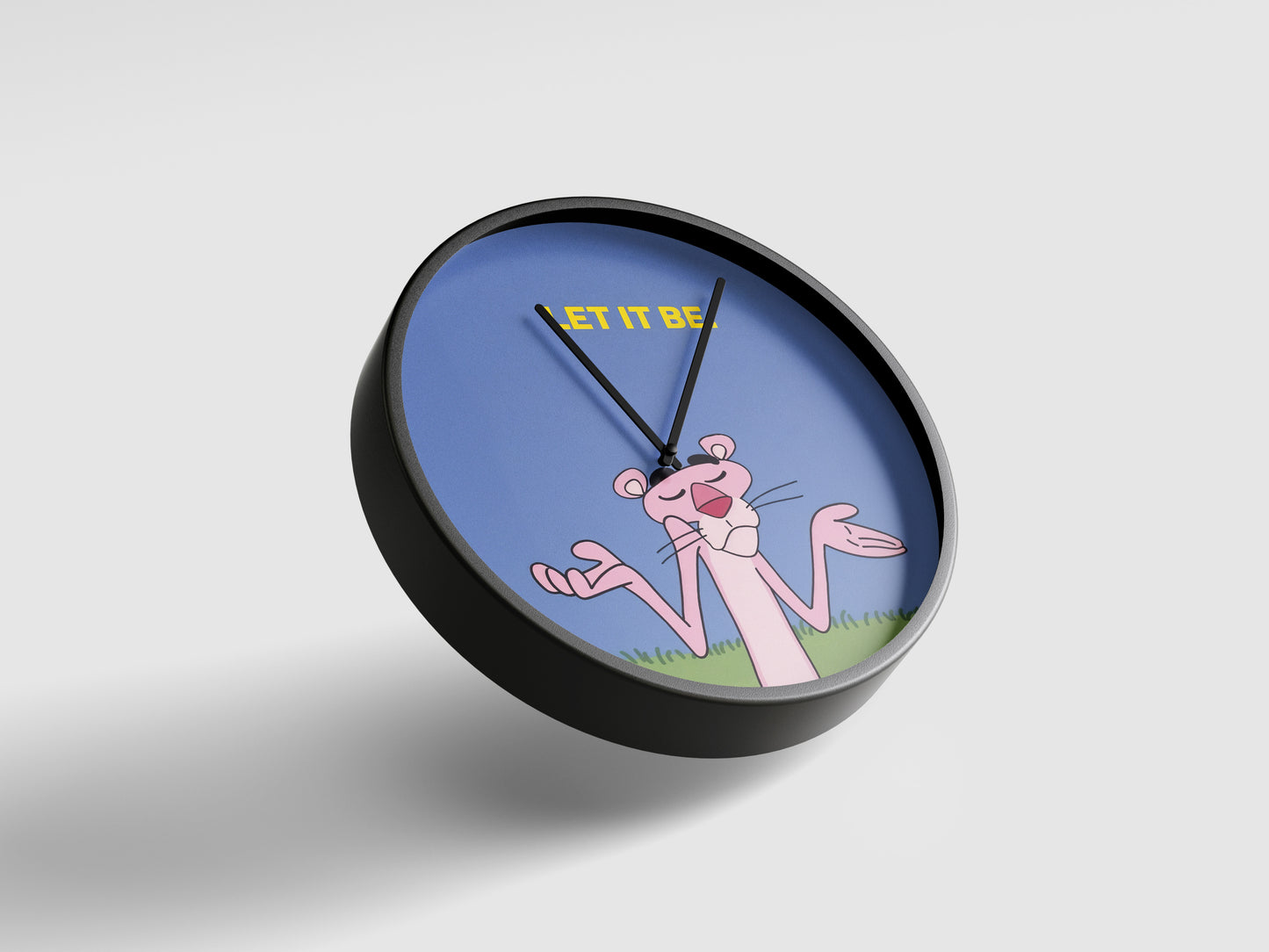 Pink Panther Let It Be Wall Clock – Retro Cartoon