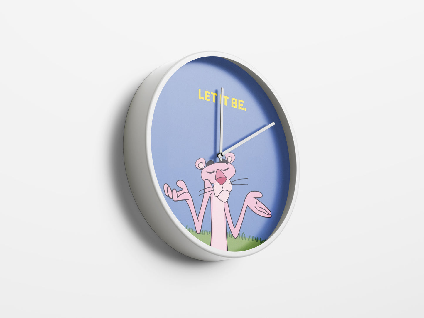Pink Panther Let It Be Wall Clock – Retro Cartoon