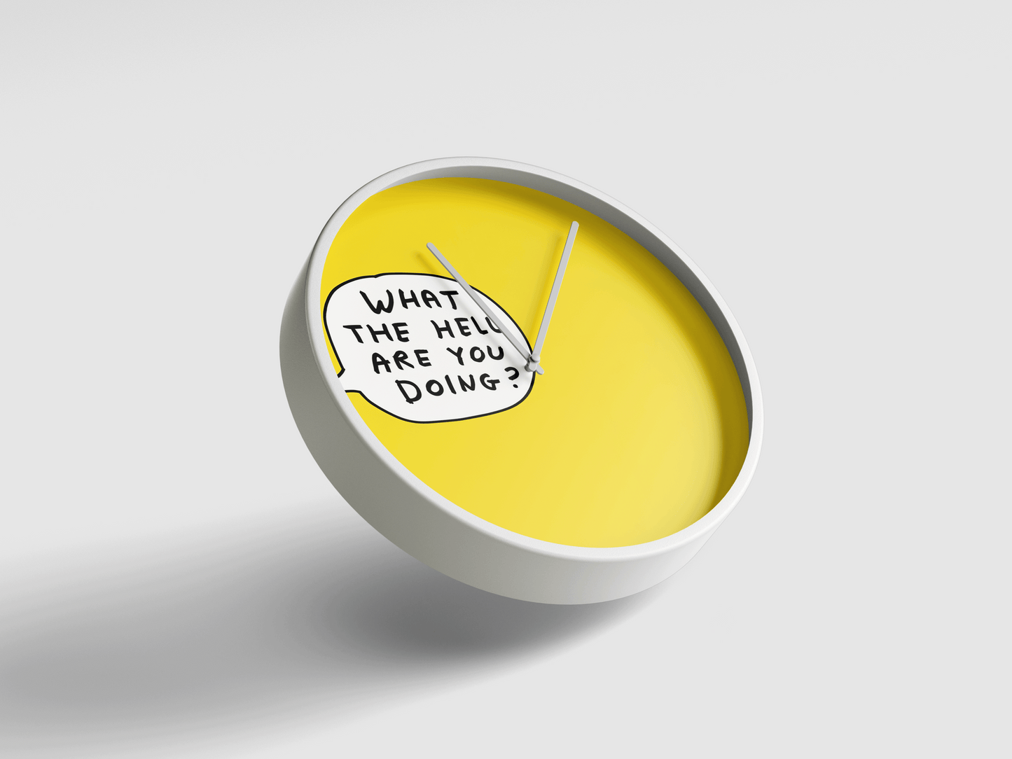 What The Hell Are You Doing? Wall Clock – Bold Statement