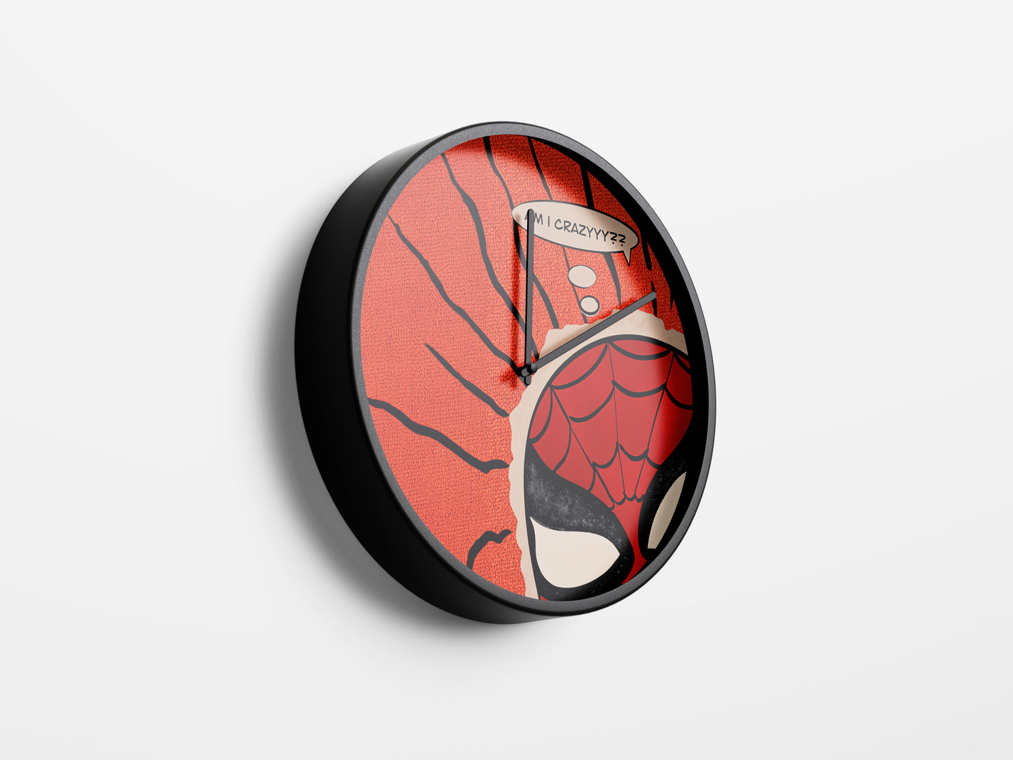 Spider-Man: Am I Crazy? Wall Clock – Retro Comic Art Decor