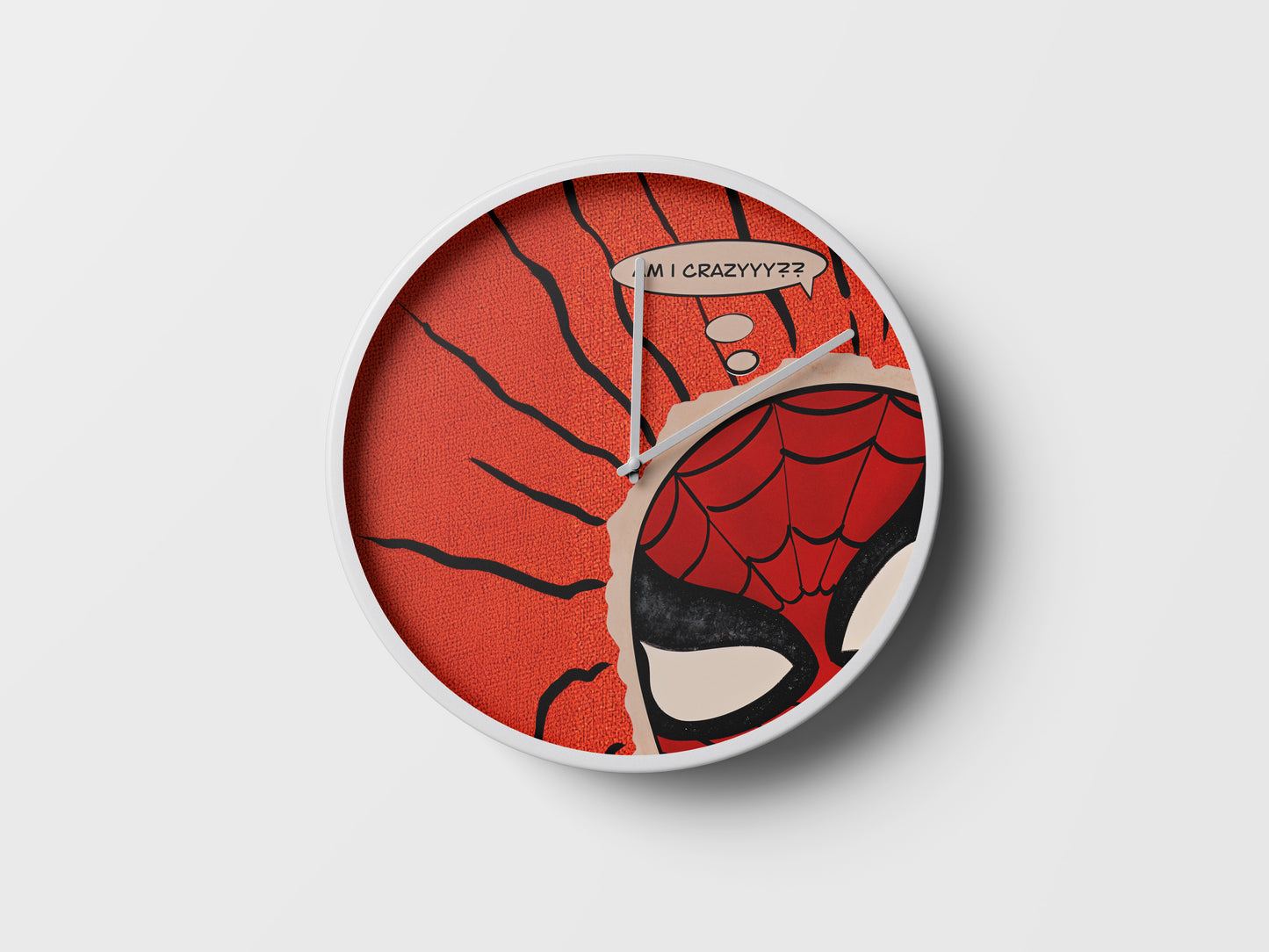 Spider-Man: Am I Crazy? Wall Clock – Retro Comic Art Decor