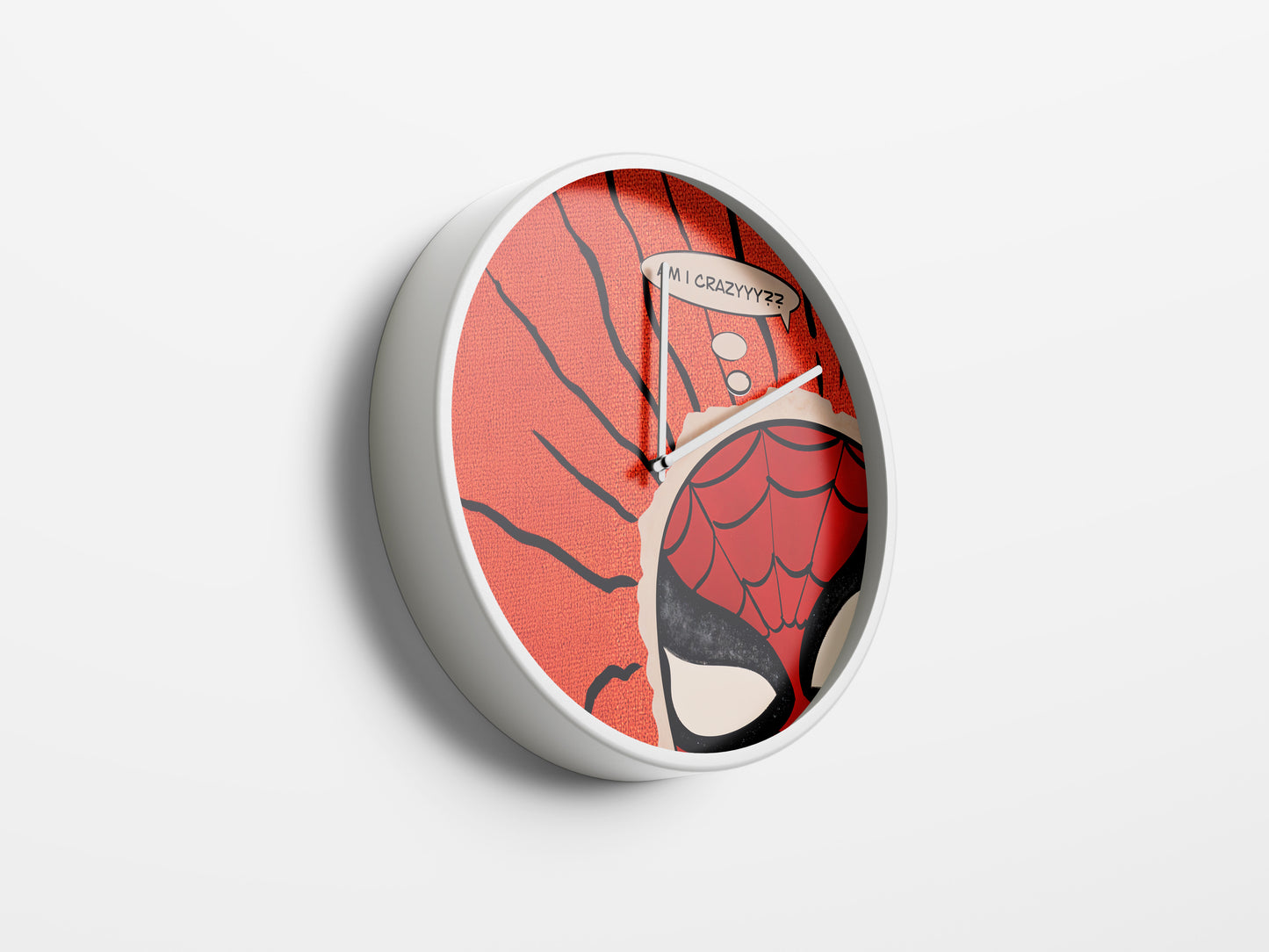 Spider-Man: Am I Crazy? Wall Clock – Retro Comic Art Decor