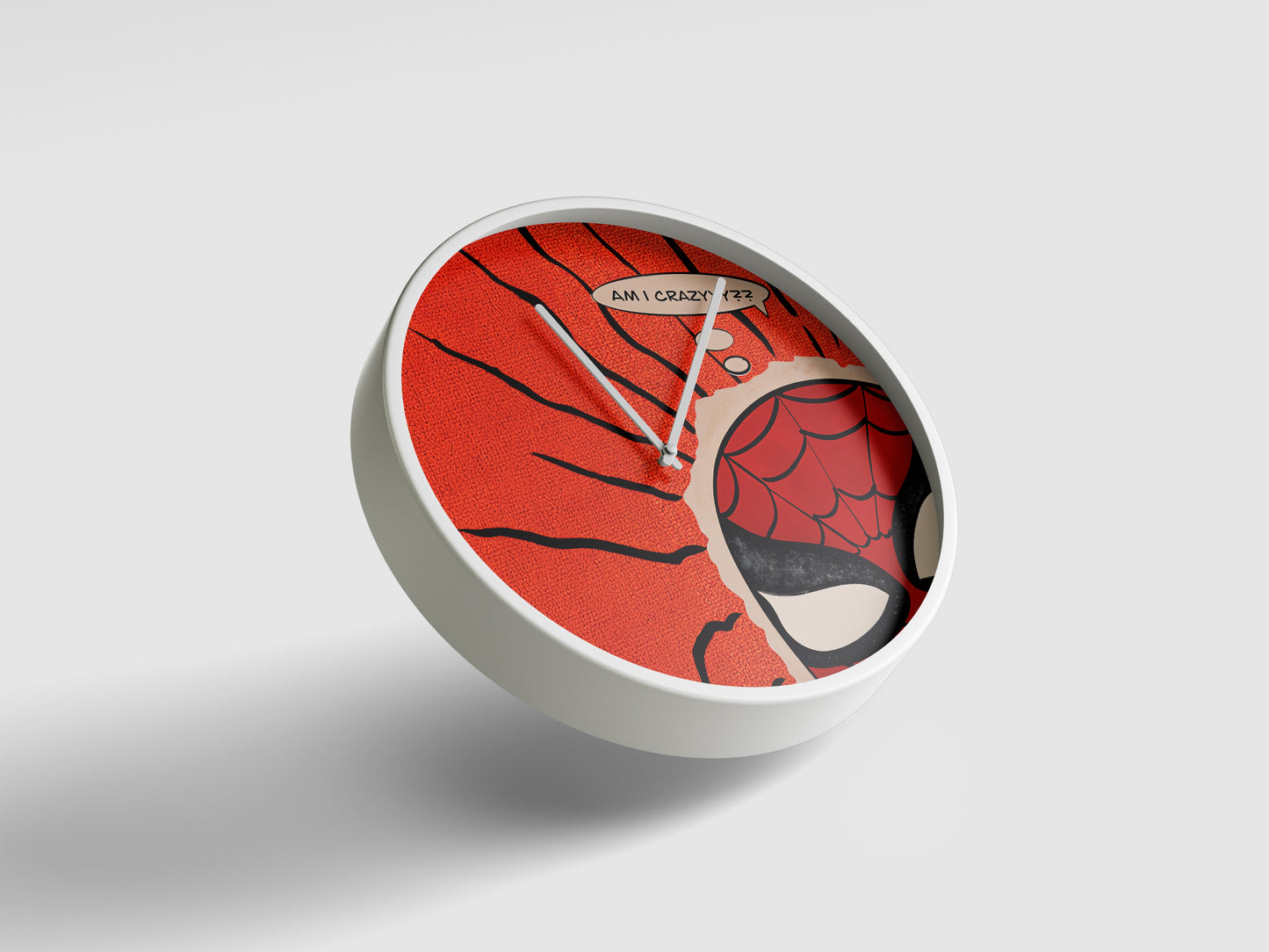 Spider-Man: Am I Crazy? Wall Clock – Retro Comic Art Decor