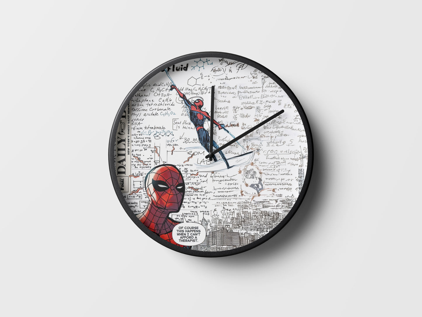 Spider-Man Daily Bugle Wall Clock – Vintage Comic News Decor