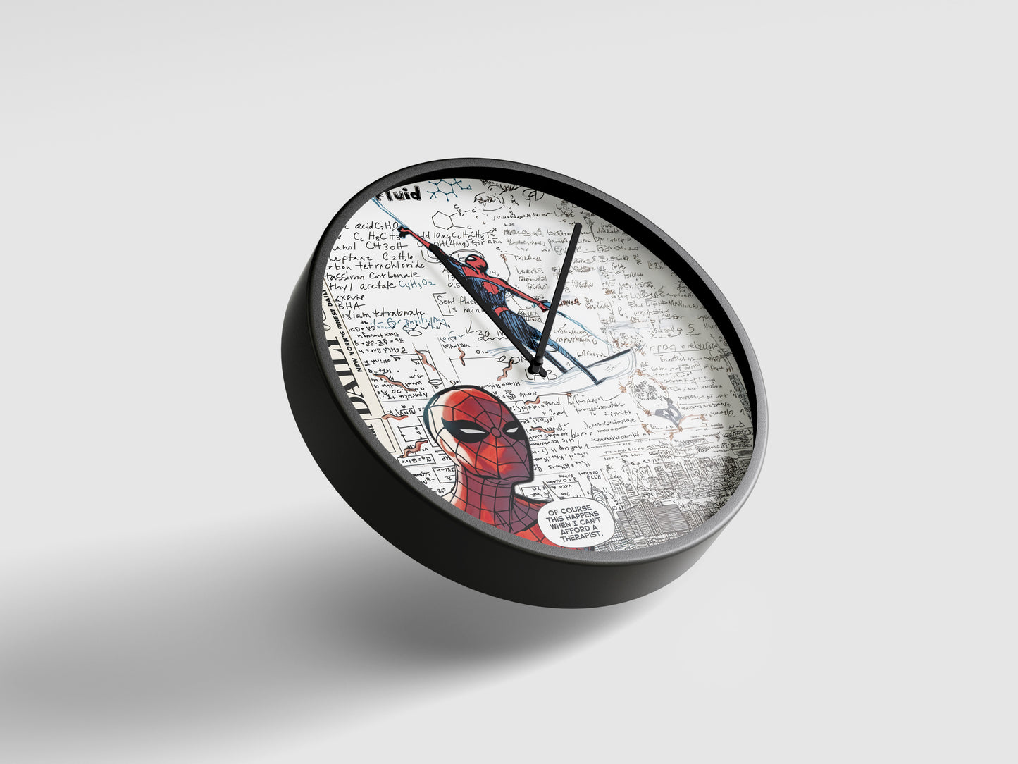Spider-Man Daily Bugle Wall Clock – Vintage Comic News Decor