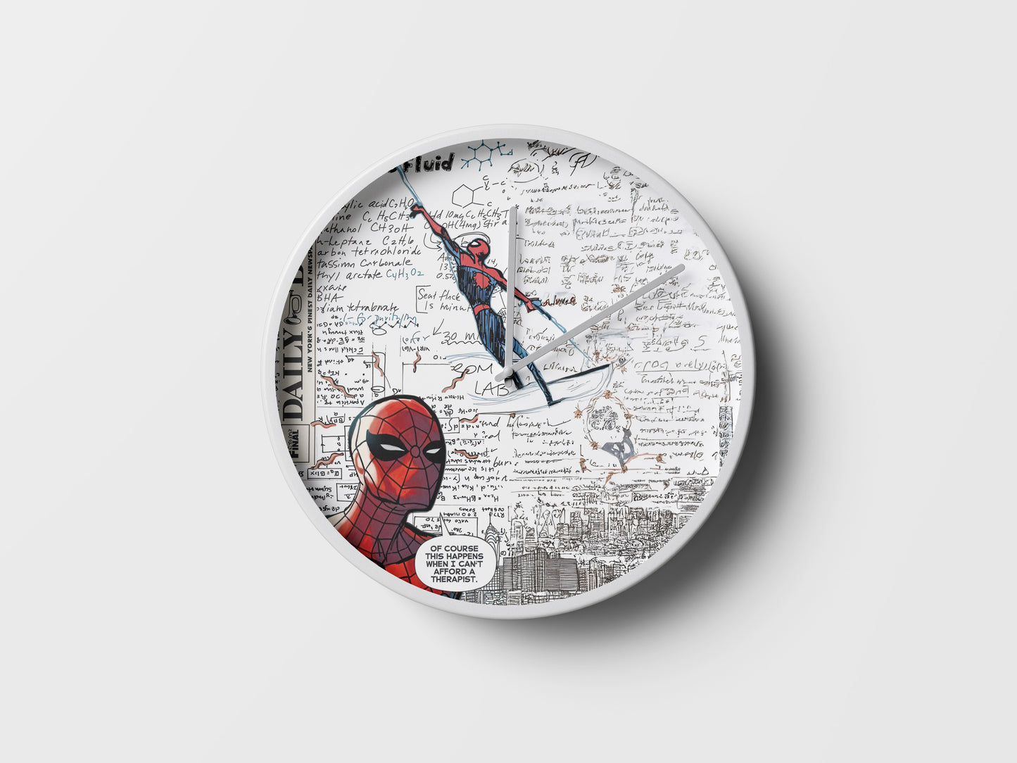 Spider-Man Daily Bugle Wall Clock – Vintage Comic News Decor