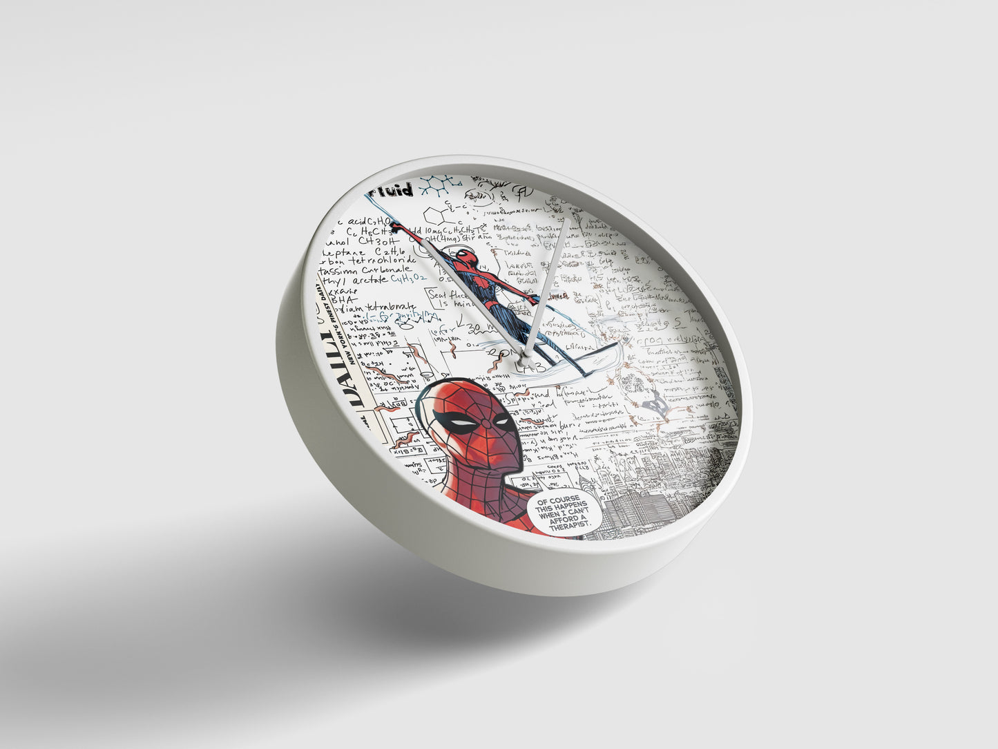 Spider-Man Daily Bugle Wall Clock – Vintage Comic News Decor