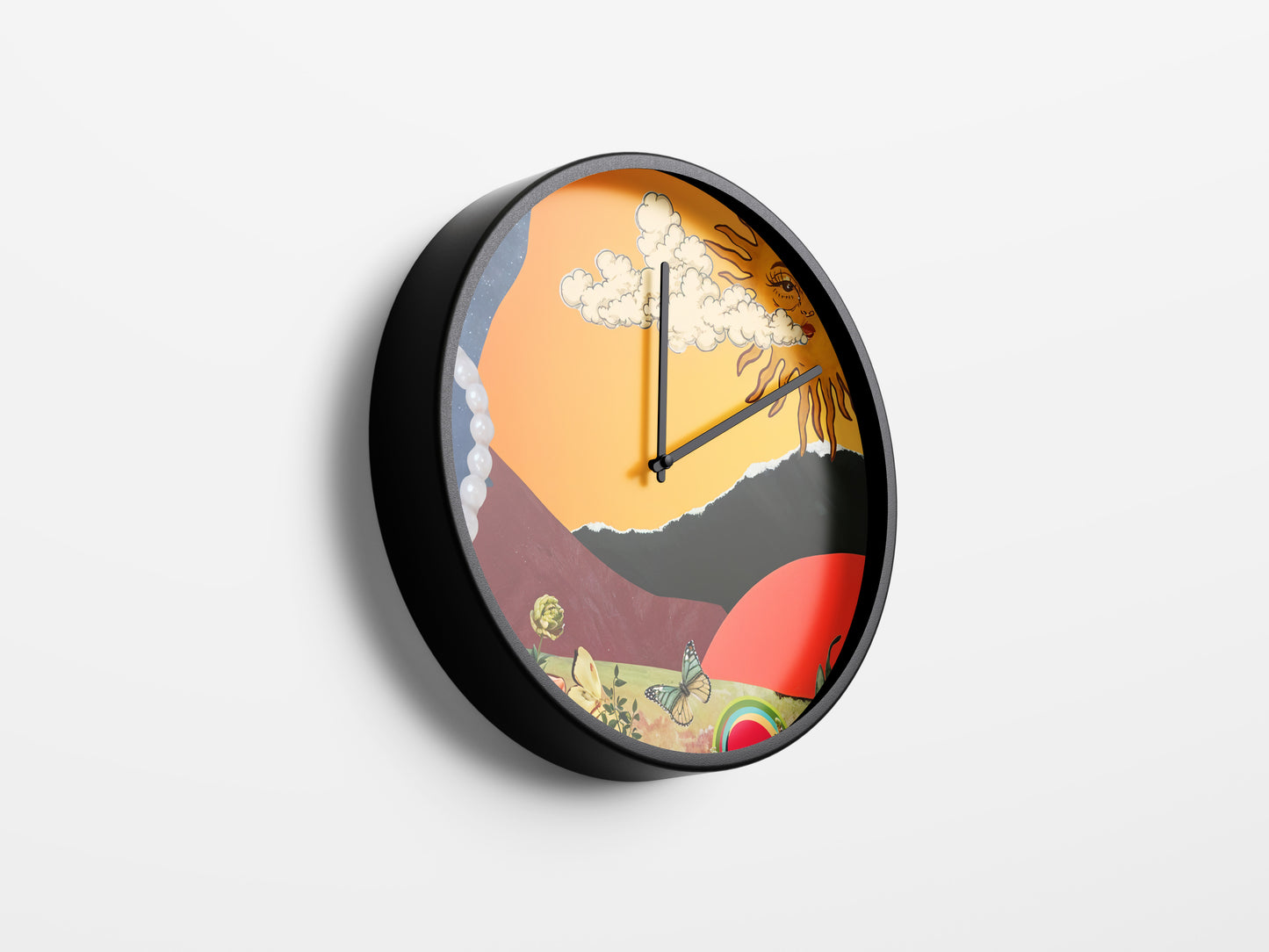 Sunlit Dreams Wall Clock – A Surreal Escape