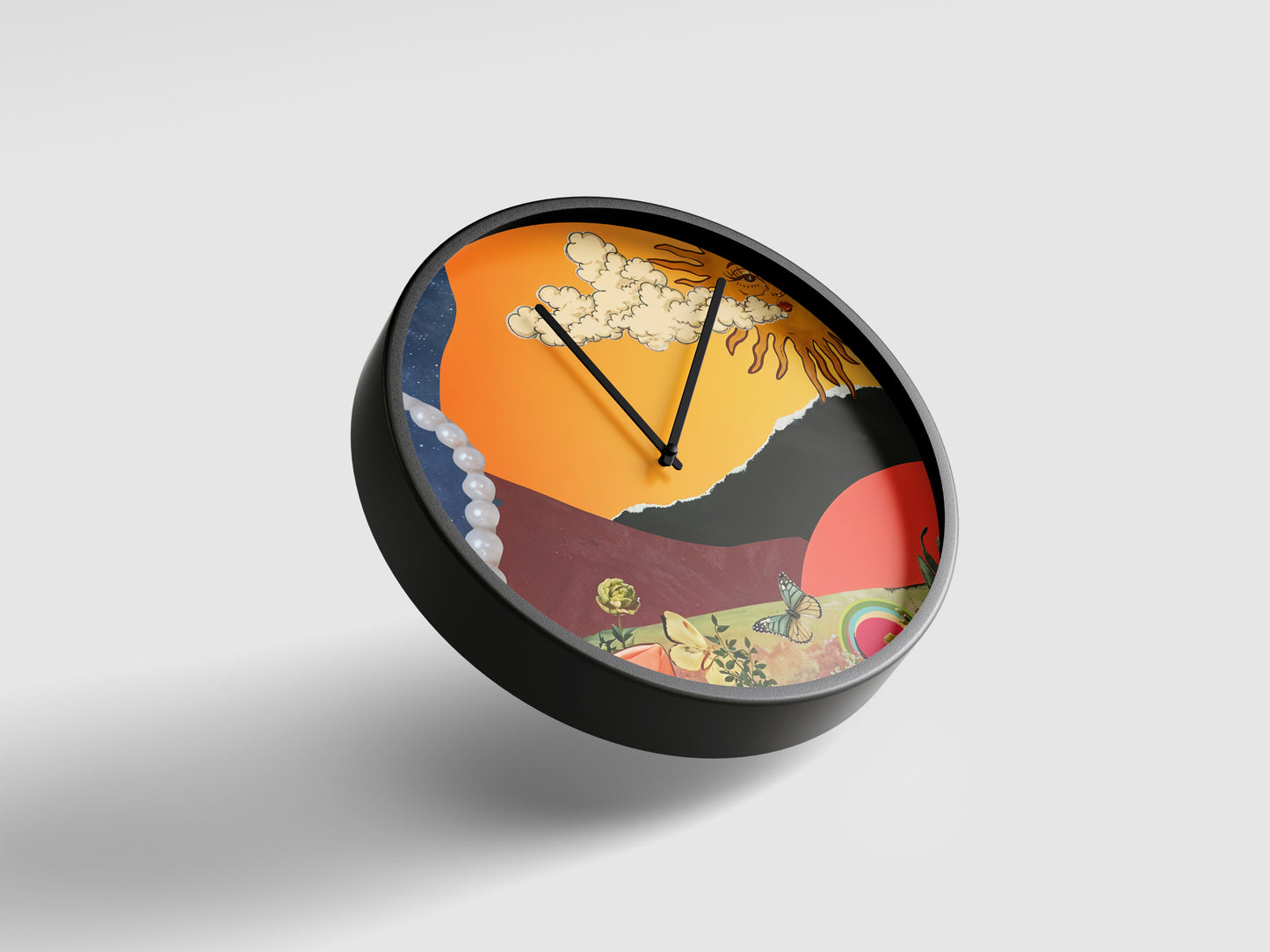 Sunlit Dreams Wall Clock – A Surreal Escape