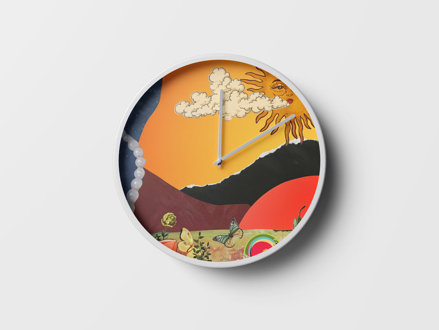 Sunlit Dreams Wall Clock – A Surreal Escape