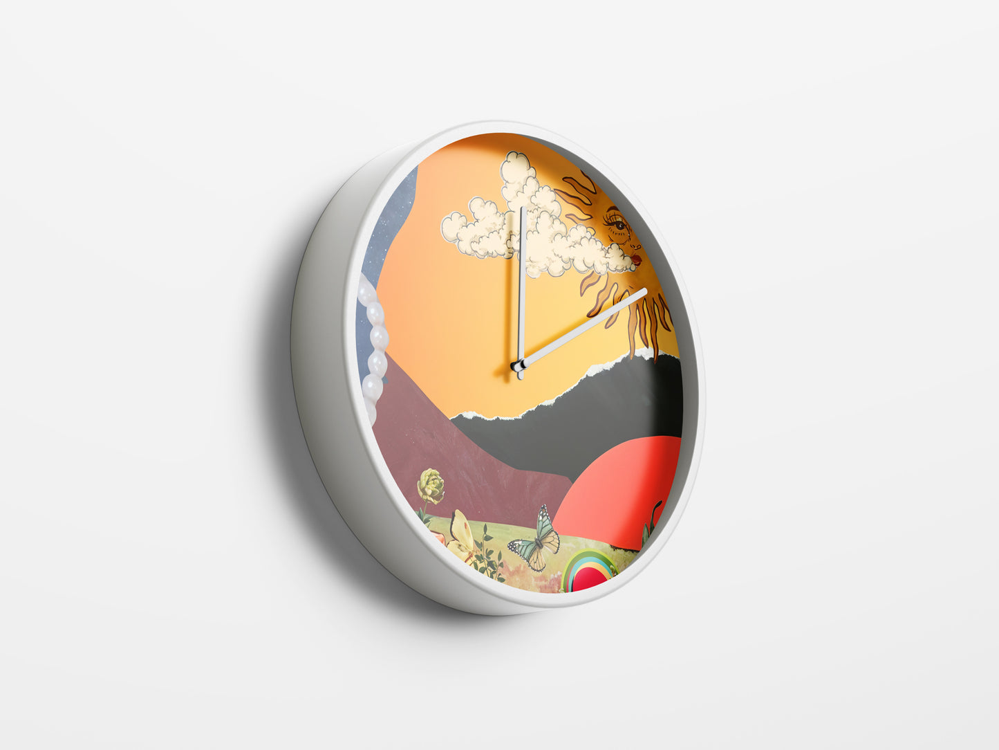 Sunlit Dreams Wall Clock – A Surreal Escape