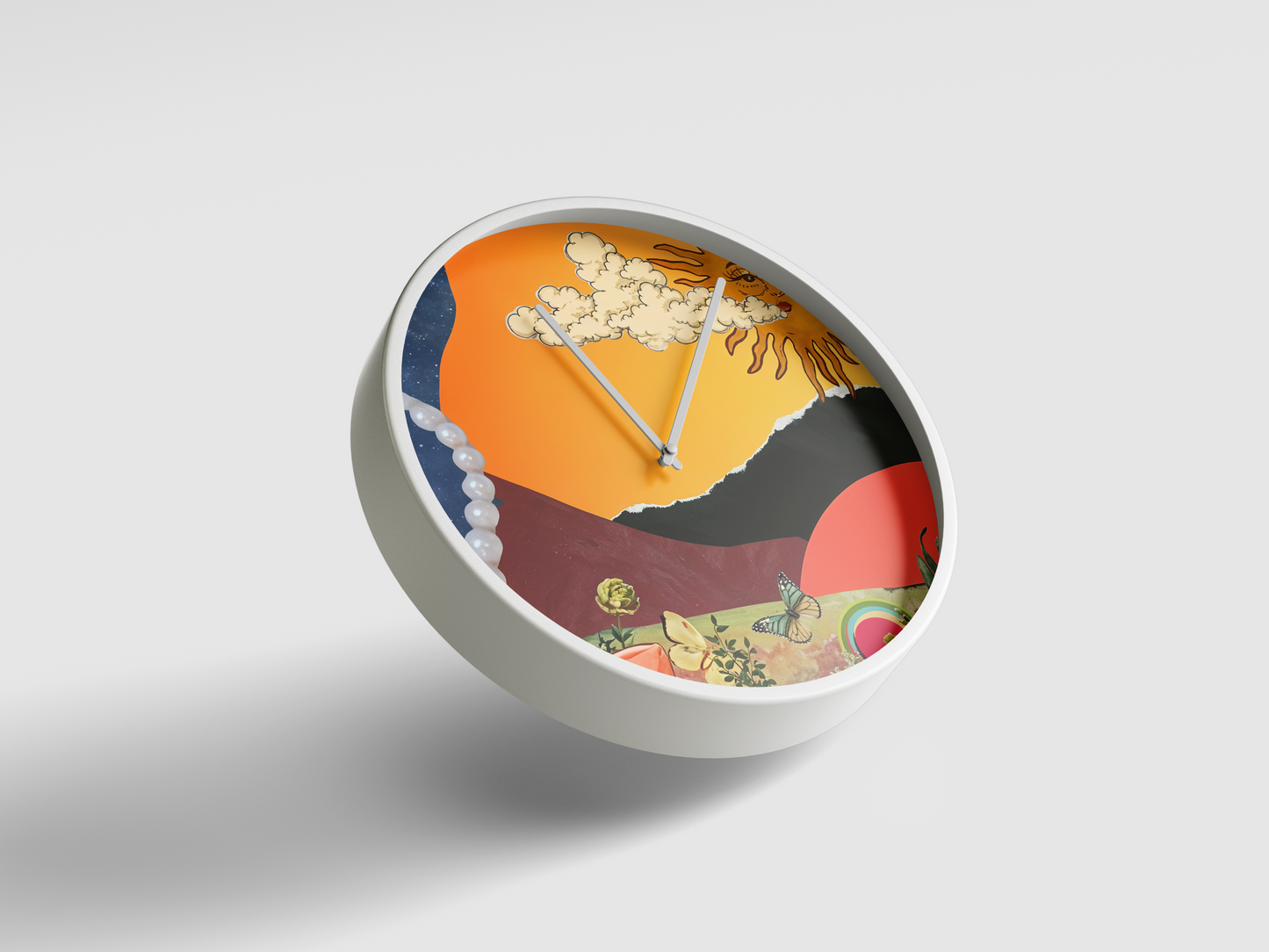 Sunlit Dreams Wall Clock – A Surreal Escape