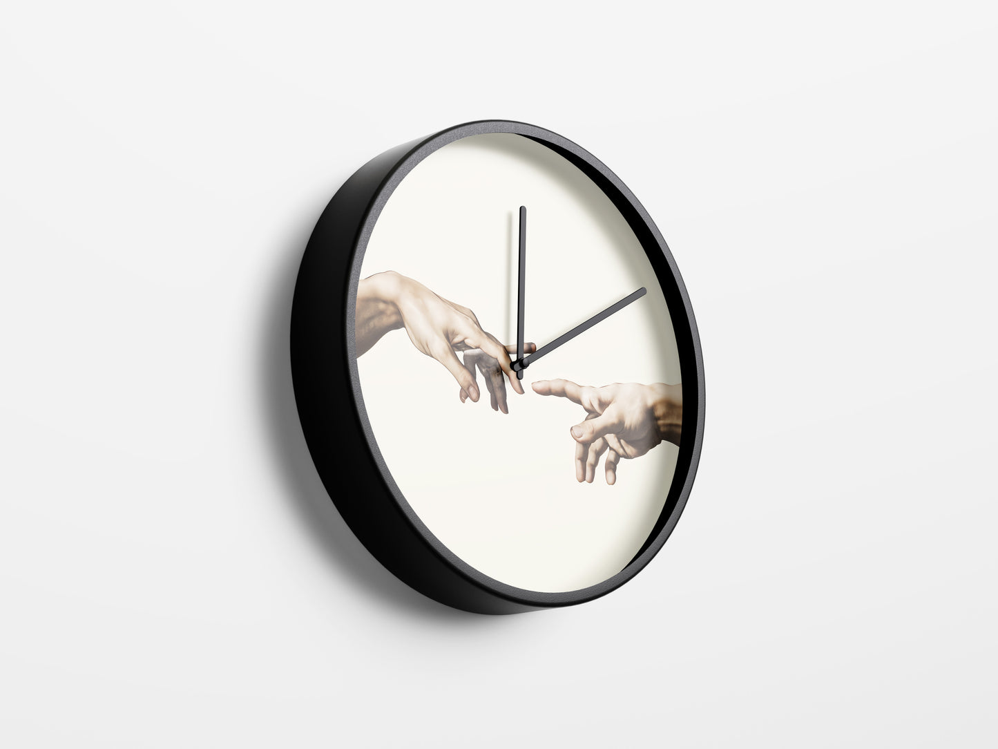 The Divine Touch Wall Clock – Timeless Art, Eternal Connection
