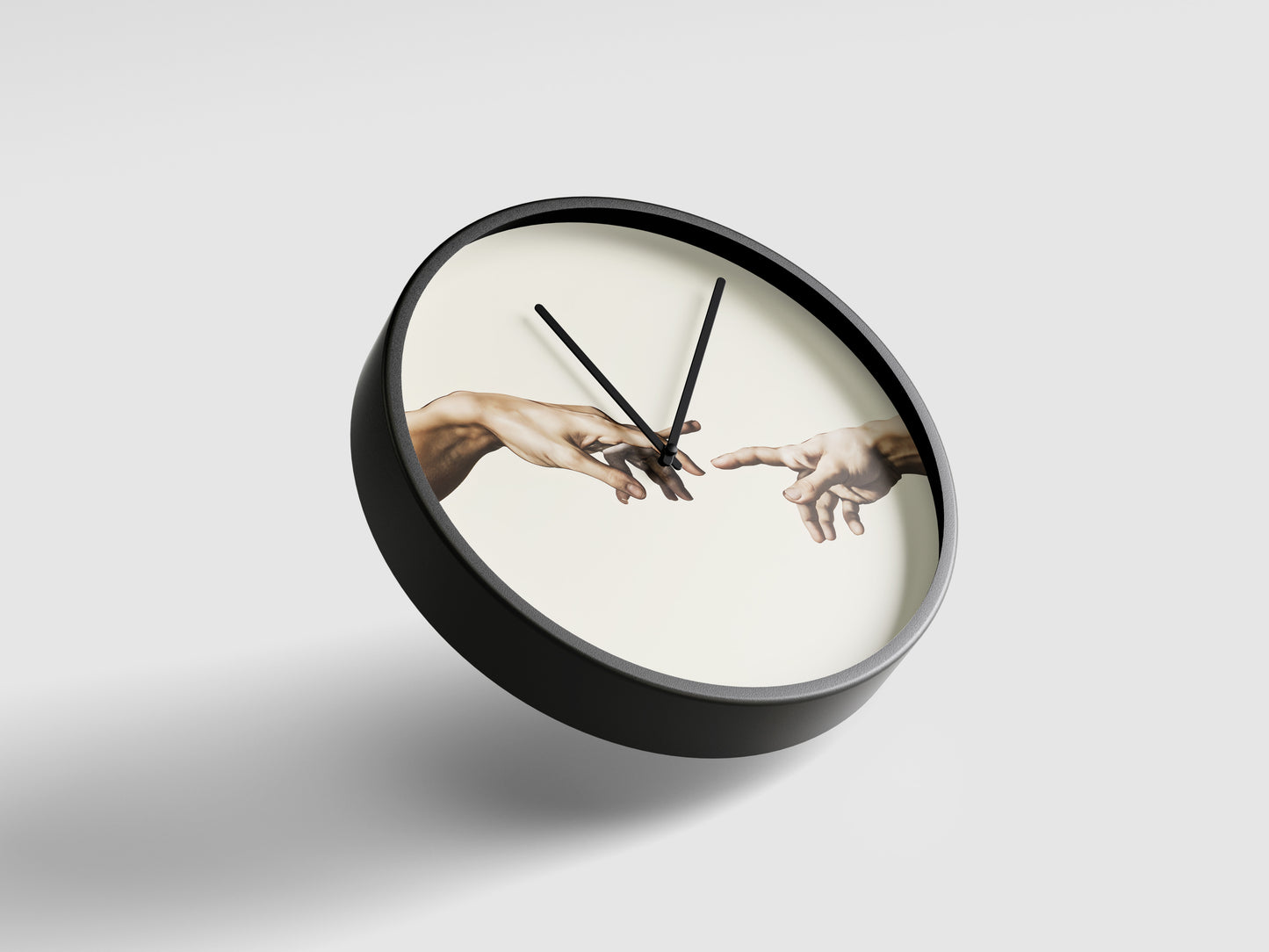 The Divine Touch Wall Clock – Timeless Art, Eternal Connection