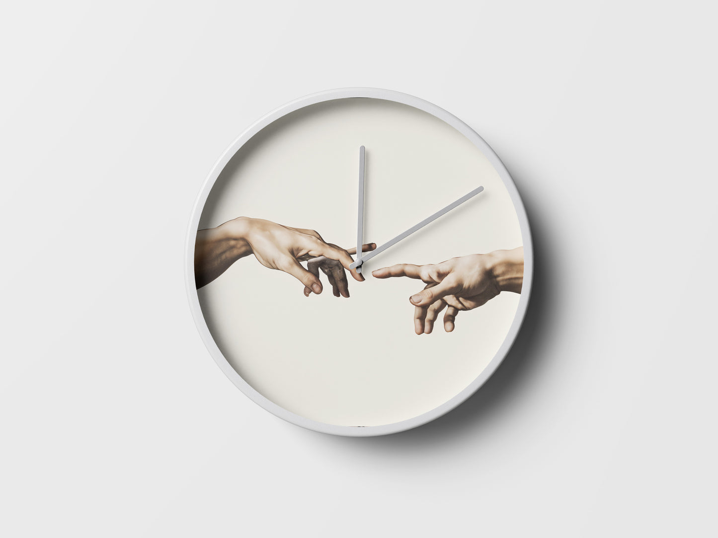 The Divine Touch Wall Clock – Timeless Art, Eternal Connection