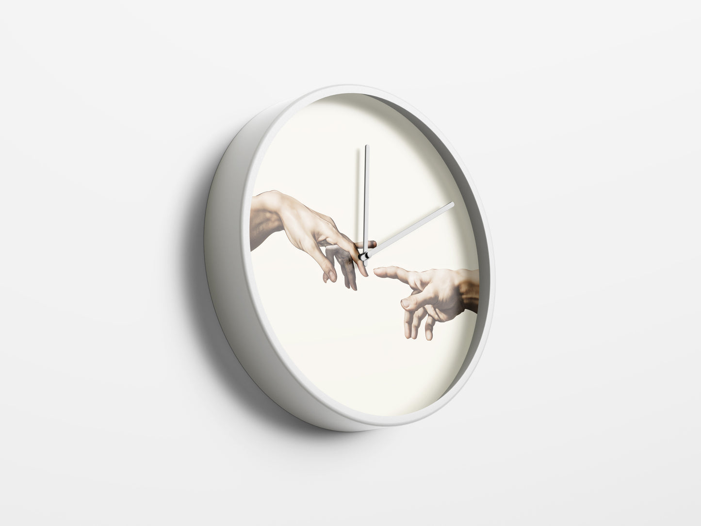 The Divine Touch Wall Clock – Timeless Art, Eternal Connection