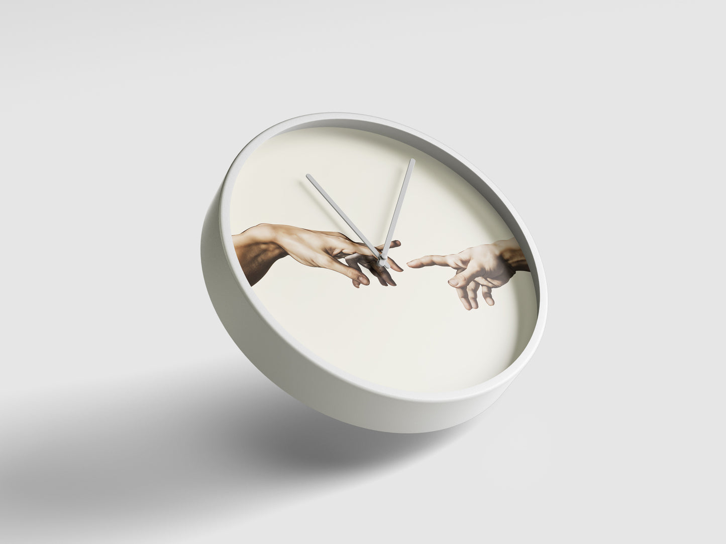 The Divine Touch Wall Clock – Timeless Art, Eternal Connection
