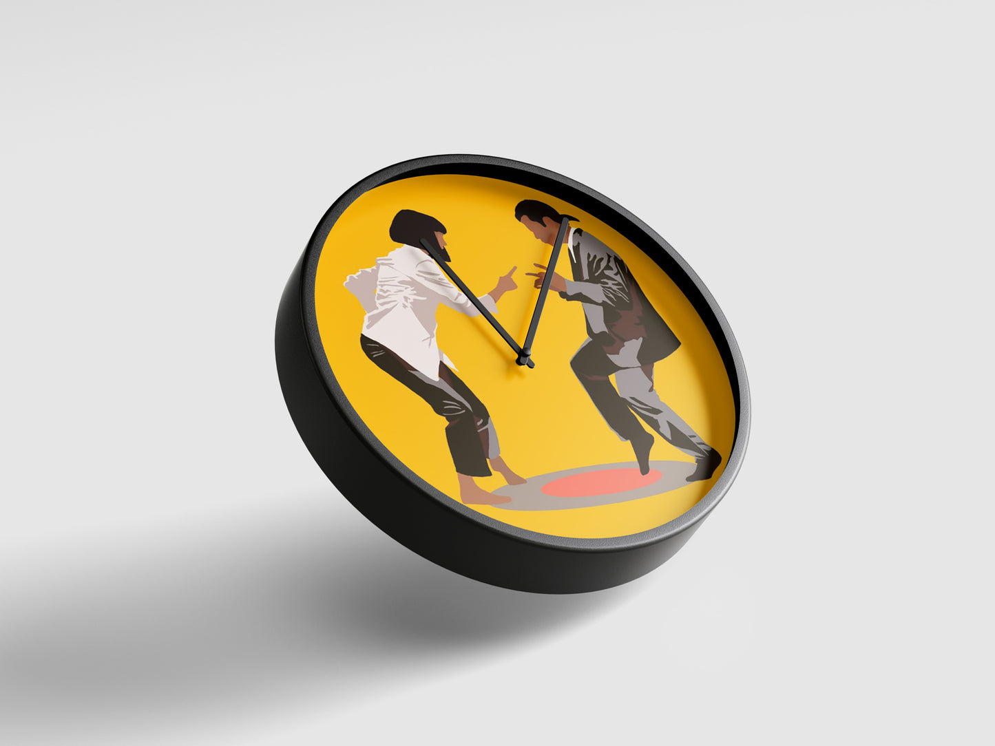 Pulp Fiction Dance Scene Wall Clock – Iconic Movie Art Decor