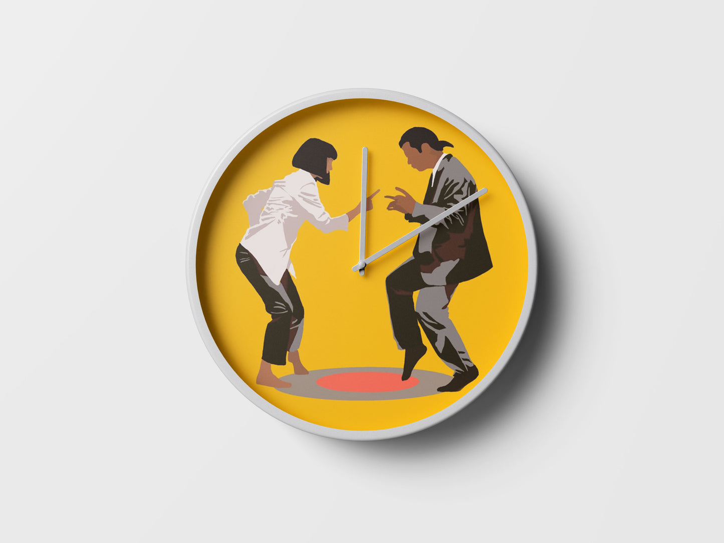 Pulp Fiction Dance Scene Wall Clock – Iconic Movie Art Decor