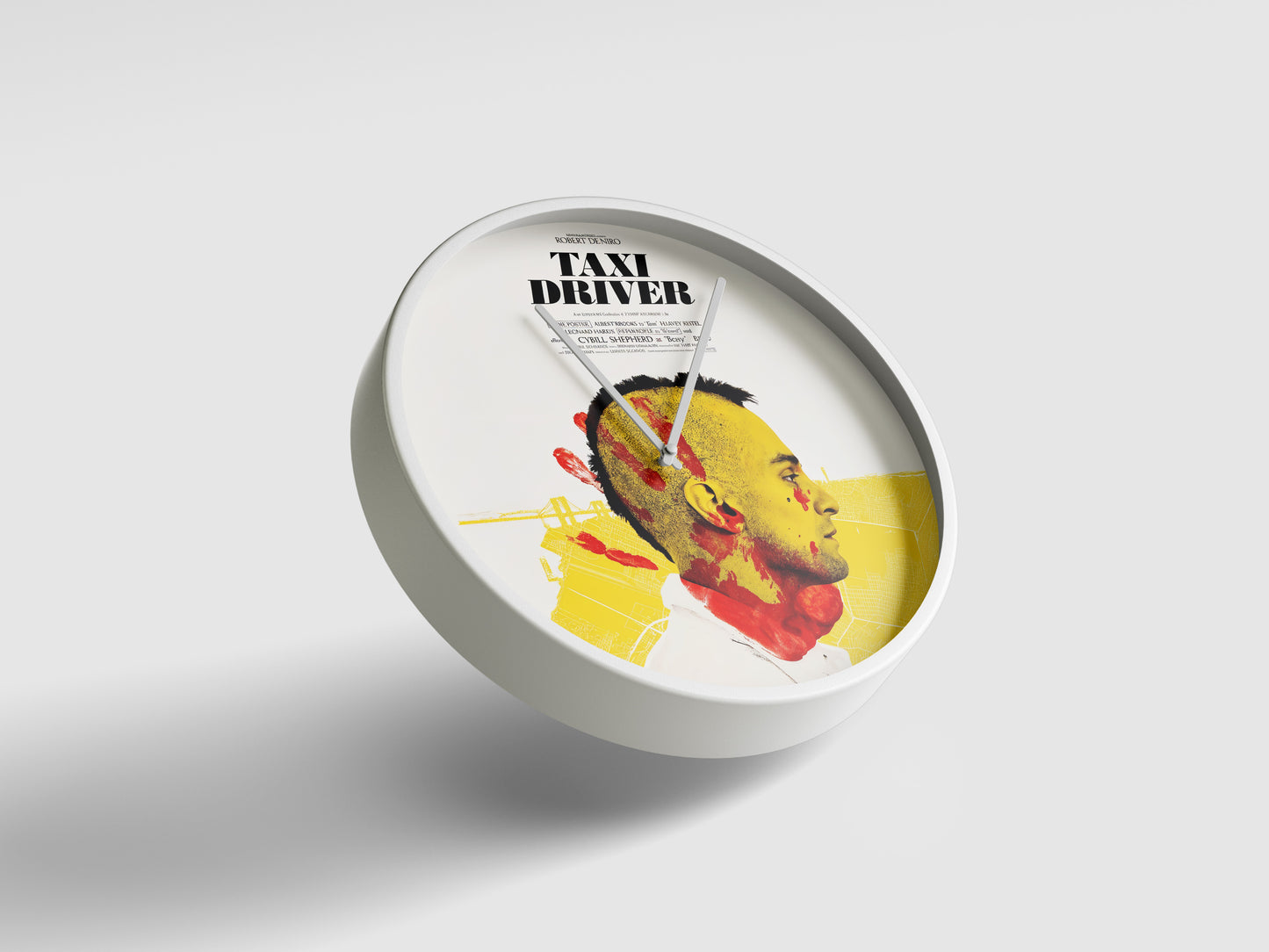 Taxi Driver Travis Bickle Wall Clock – Gritty Cinematic Art Decor